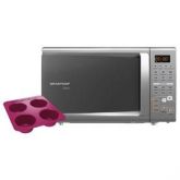Forno de micro-ondas Brastemp BMC20 Cinza com Receitas