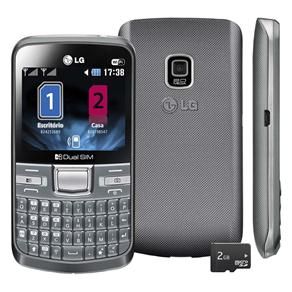 Celular Desbloqueado LG C199 Prata com Dual Chip. Camera 2MP
