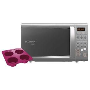 Forno de micro-ondas Brastemp BMC20 Cinza com Receitas