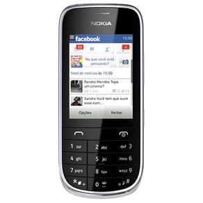 Celular Desbloqueado Asha 202 NOKIA Branco com Dual Chip, Câ